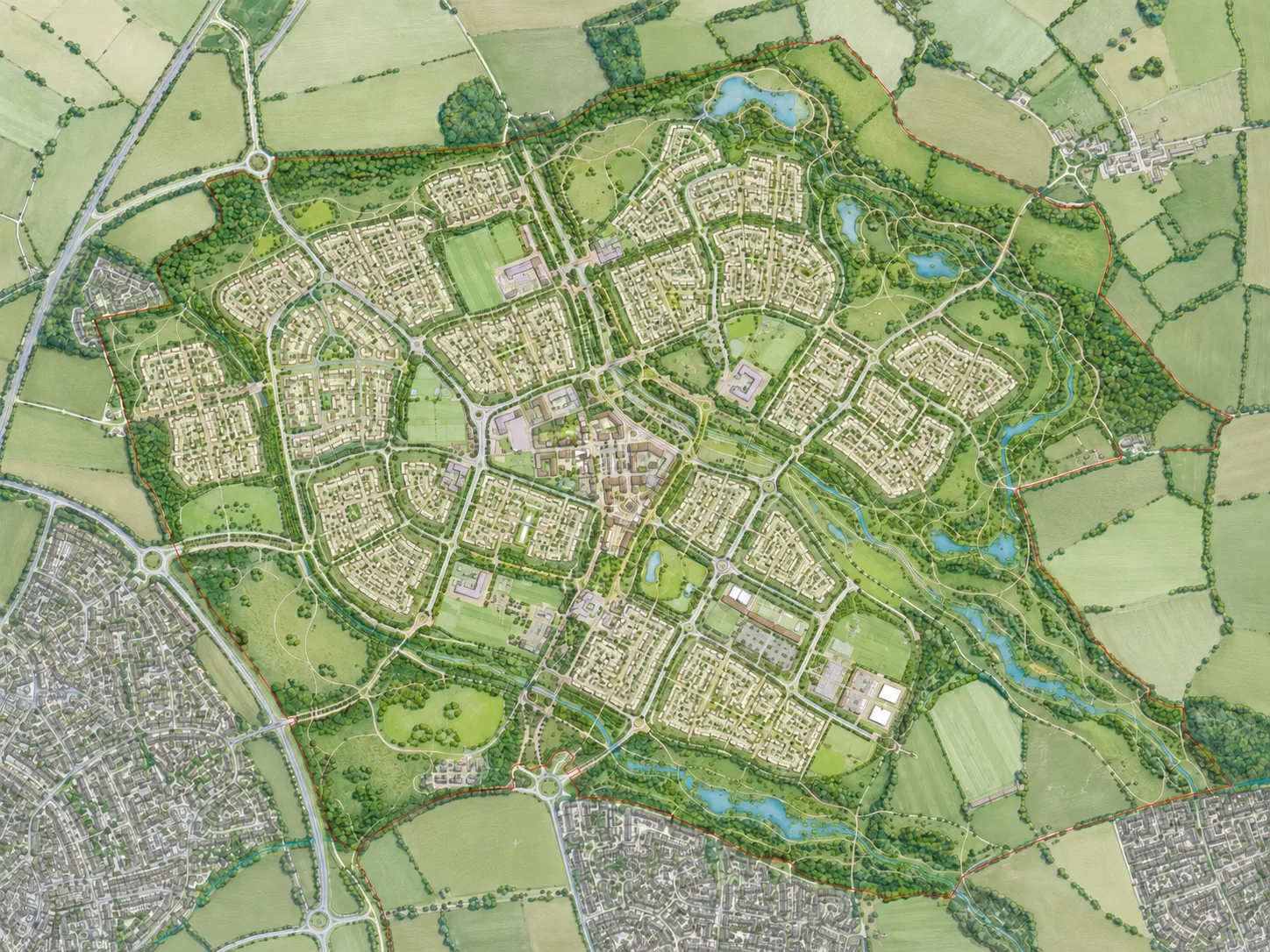 Boyd Park labelled masterplan